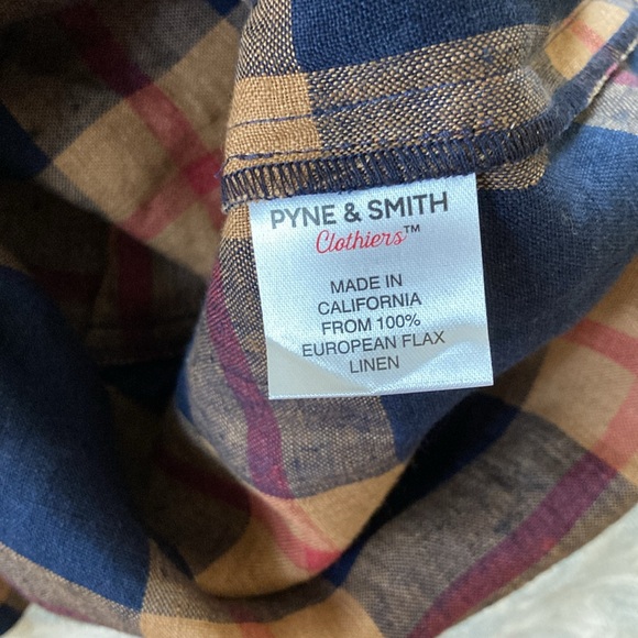 Pyne & Smith linen plaid dress XS NWT - Picture 7 of 8